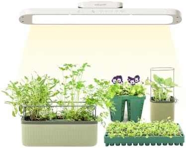 Vego Garden Grow Lights for Indoor Plants, Full Spectrum LED Grow Light with Customized 5 Modes for Seed Starting, Leafy, Herbs, Fruits & Microgreens, 1 Pack by Unknown