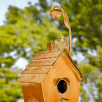 Copper Colored Fancy Design Birdhouse Garden Stakes (Stretched Classic House Shape) - Image 6