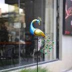 Solar Light Peacock Garden Light Metal Peacock Garden Solar Lamp 300mAh Outdoor Decorative Stake Lights Stake for Yard Decorations Lights, Outdoor g - Image 4