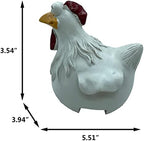 Funny Farm Chickens Statues,Cute Chicken Fence Decoration,Resin Chickens Decor,Outdoor Real Animal Statue,Chicken Sculpture,Perfect for Home Garden Stairs,Farm,Patio,Backyard - Image 5