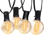 SUNTHIN 48FT Outdoor String Lights with 25 G40 LED Bulbs (1 Spare) by SUNTHIN