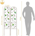 2 Pack Metal Garden Trellis for Climbing Plants - Image 2