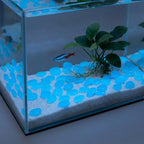 balacoo 400pcs Glow Pebbles Stones for Fish Tank Bonsai Garden Resin Smooth - Image 5