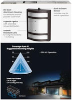 Feit Electric Decorative Outdoor Wall Light, 1900 Lumens, 4000K Bright White, Dusk-to-Dawn Photocell Sensor, Weather-Resistant LED Exterior Wall Sconce, Half-Moon Design, S10.5WM/840/BZ - Image 2