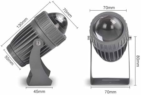 Outdoor Spot Lights - Long Distance Floodlight, 10W Rotating Narrow Spotlight Led Beam Light, IP65 Waterproof Wall Washer, Outdoor Architectural Wall Lamp LED Landscape Lighting(Yellow,B-(AC85-265V)) - Image 3