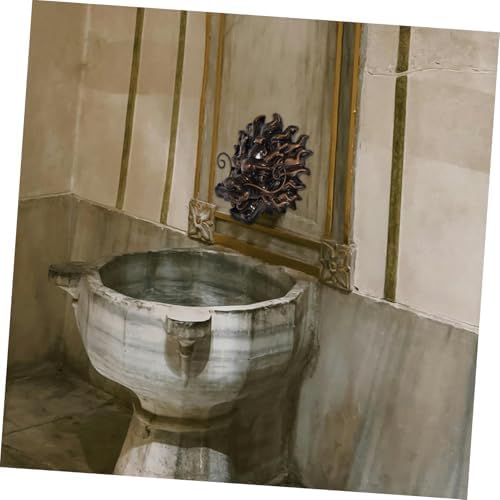 Yardwe Dragon Head Wall Fountain Outdoor Garden Decor Solar Water Fountain Resin Material Easy Install - Image 5
