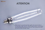 1000Watt Hydroponic High Pressure Sodium HPS Grow Light Bulb Lamp,High PAR Enhanced Red and Orange Spectrums,CCT 2100K,Ultra Bright 140,000 Lumens,E39 Base,1pack - Image 5