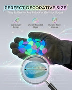 Colorful Glow in the Dark Garden Stones Night Guide Pebbles Luminous Rocks Outdoor Pathway Walkway Yard Patio Fish Tank Aquarium Stepping Decor Landscape Waterproof Solar Magical - Image 4