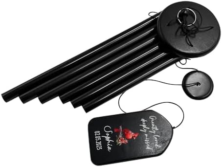 Sympathy Wind Chimes Personalized, Sympathy Gifts Wind Chimes for Loss of Loved One, Commemorative Wind Chime for Condolences/Funeral (26inch) - Image 5