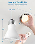 Sunco 10 Pack PAR30 LED Bulb Flood Light, E26, 11W=75W Dimmable, Long Neck - Image 3