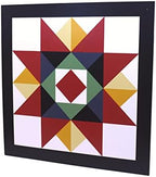 AmishToyBox.com Hand-Painted Barn Quilt - Washington Star Design - Outdoor Wall Sign Decor (24" x 24") by AmishToyBox.com