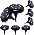 Ground Lights, Solar Lights Outdoor Disk Underground Lamp(Blue Side-White,1Pcs) by Unknown