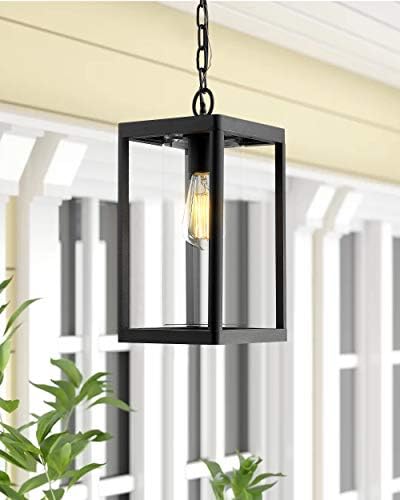 Beionxii Outdoor Pendant Light, Modern Exterior Hanging Porch Lantern - Image 5