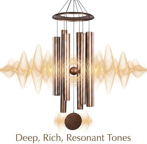 HOHIYA 50" Extra Large Outdoor Wind Chimes Deep Tone Aluminum - Image 3