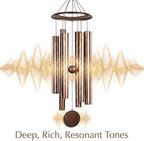 HOHIYA 50" Extra Large Outdoor Wind Chimes Deep Tone Aluminum - Image 3