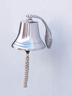 Hampton Nautical BL2021-9C Chrome Hanging Harbor Bell 7" - Nautical Decor - Nautical Home Decoration - Image 6