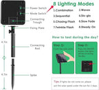 Solar Christmas lights Outdoor 4 Pack 480 LED Solar String Light Multicolor - Image 3