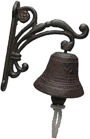 2X Cast Iron Door Dinner Bells Hanging Garden Bell Lawn, 3, As Described - Image 3
