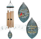 36inch Sympathy Wind Chimes Personalized, Memorial Gifts, Wind Chimes in Loving Memory of Dad/Mom, Wind Chime for Loss of Loved Mom/Dad/Son, Wind Chime Outside by ExtrabilyOfficial