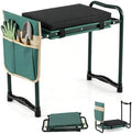 IRONMAX Garden Kneeler and Seat with 15.5" L×11" W EVA Kneeling Pad, Green by IRONMAX