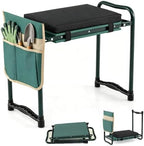 IRONMAX Garden Kneeler and Seat with 15.5" L×11" W EVA Kneeling Pad, Green by IRONMAX