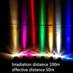 LED Beam Spotlight - Exterior Wall Lighting Spotlight, 10W Adjustable Beam Angle Upward Light, IP65 Waterproof Outdoor Landscape Light, Suitable for Hotel Exterior Building Lighting(Green,10W(12V)) ( - Image 6