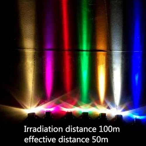 LED Beam Spotlight - Exterior Wall Lighting Spotlight, 10W Adjustable Beam Angle Upward Light, IP65 Waterproof Outdoor Landscape Light, Suitable for Hotel Exterior Building Lighting(Green,10W(12V)) ( - Image 6
