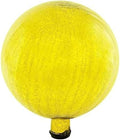 12-Inch Lemon Yellow Glass Gazing Globe, Decorative Reflective Garden Sphere with Stylish Mirror Finish, Perfect Outdoor Yard Ornament for Lawn and Adding Vibrant Color and Shine by Oakestry