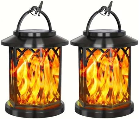 Solar Torch Light for Garden Patio Yard | Flickering Flame, IP65 , 8-12 Hours Runtime, Solar Lantern for Outdoor Decor (Flame Light 91008A with Clips 2pcs) - Image 5