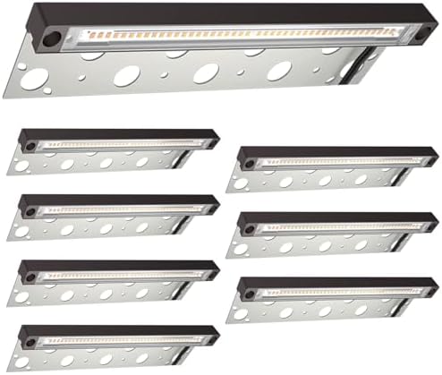 8-Pack UL Listed LED Hardscape Lighting, 12 Inch Retaining Wall Lights, 9W 3000K Landscape Lighting, Die-cast Aluminum Housing Paver Wall Lights, Low Voltage 12V AC/DC by PAAYIBRIL