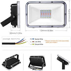 30W LED RGB Flood Light, Dimmable Color Changing Spotlights with Remote Control, IP67 Waterproof Outdoor Security Lights 16 Colors 4 Modes Decorative Lamp for Landscape Party Stage, 10 Pack - Image 5