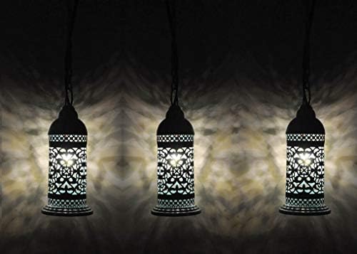 Lal Haveli Moroccan Tea Light Candle Holder for Wedding Birthday Party Home Garden Decoration Set of 3 - Image 2