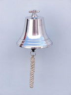Hampton Nautical BL2021-9C Chrome Hanging Harbor Bell 7" - Nautical Decor - Nautical Home Decoration - Image 2