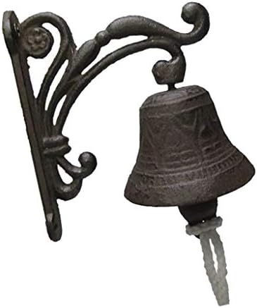 2X Cast Iron Door Dinner Bells Hanging Garden Bell Lawn, 3, As Described - Image 5