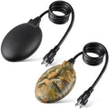 2 Pack Upgrade Bird Bath Heater for Outdoors in Winter, Pond Deicer 60 Watts Birdbath Deicer Water Heater Thermostatically Controlled with Auto Shut off Function for Patio Lawn (Army Green,Black) by Saillong