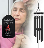 Sympathy Wind Chimes Personalized, Sympathy Gifts Wind Chimes for Loss of Loved One, Commemorative Wind Chime for Condolences/Funeral (26inch) - Image 2