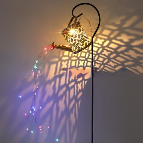 Solar Watering Can Garden Stake Light, Decorative LED Outdoor Yard Light - Image 4