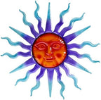 Large Metal Sun Wall Decor- 30" Large Outdoor Hanging Wall Art for Patio Farmhouse Garden Living Room Bedroom Decorations by VZVXCC