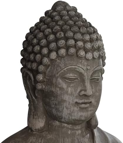 John Timberland Sitting Buddha 29 1/2" High Sandstone Outdoor Statue - Image 3