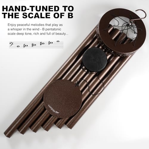 Extra Large Wind Chimes for Outside Deep Tone - 58'' Outdoor Clearance, Deep Tone Wind Chimes, Memorial Wind Chime, Sympathy Gift, Patio Yard, Home Décor, Bronze (58" Bronze) - Image 6