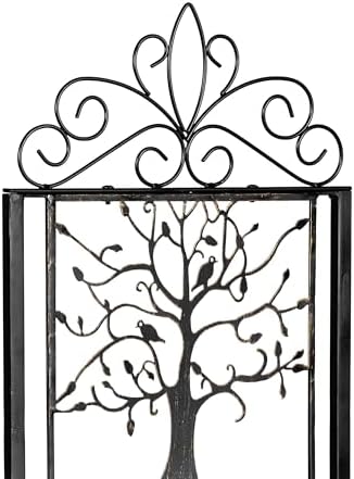 Evergreen Garden Tree of Life Metal Lattice Trellis with Plant Stand, Iron Trellis Lattice for Climbing Plants, Floor Plant Stand Indoor and Outdoor for Patio, Porch, Garden - Image 5