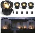 Gardenreet Landscape Well Light - Brass LED Ip65 Low Voltage In-Ground Lighting, Outdoor 12V Waterproof Wired Fixture, Antique Bronze for Wall Walkway Lawn Without MR16 Bulb by Gardenreet