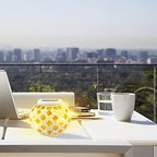 yuans Solar Table Light, Solar Mosaic Lights Color Changing Solar Glass Ball Garden Lights Waterproof Solar Night Lights Table Lamps (C) - Image 4