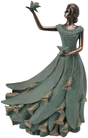 DiliComing Fairy Garden Statue Yard - 16 Inch Calla Lily Girls by DiliComing