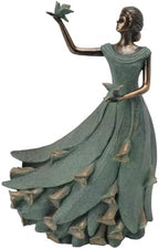 DiliComing Fairy Garden Statue Yard - 16 Inch Calla Lily Girls by DiliComing