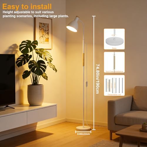 RDJ Bouns 20W LED Floor Lamp Grow Light for Indoor Plants, Full Spectrum - Image 5