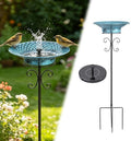 Bird Baths for Outdoors, 37" H Free Standing Bird Bath with Removable Bowl by MinWadil-EnrichYourLife