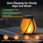 Hompavo Gen2 Solar Lanterns Outdoor Waterproof with Ultra-Real Flame - Image 3