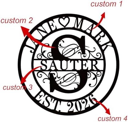 Personalized Wind Spinners Metal Yard Art Garden Decor Wedding for Couple Outdoor Hanging Kinetic Sculpture 3D Swivel Ornament Housewarming Present - Image 6