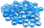 GasSaf 3/4 Inch Caribbean Blue Luster Fire Glass Beads, 20 Pound - Image 3